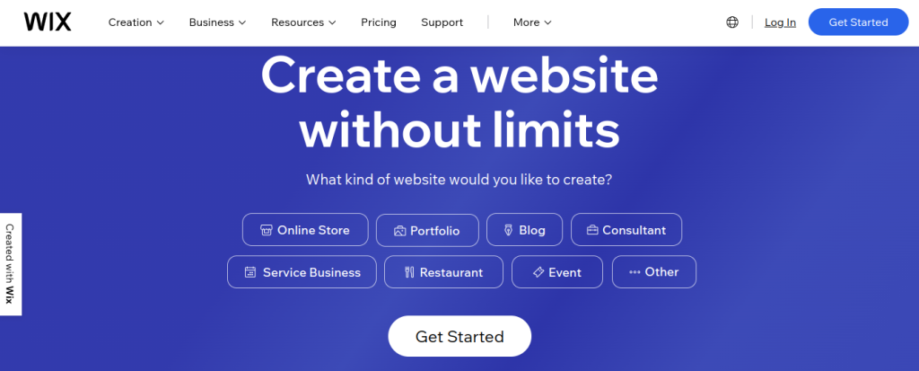 Wix - NoCode Ecommerce Platform