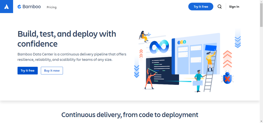 Bamboo - continuous integration and delivery tool from Atlassian