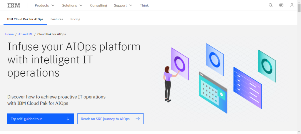 IBM Cloud PAK for AIOps with intelligent IT operations