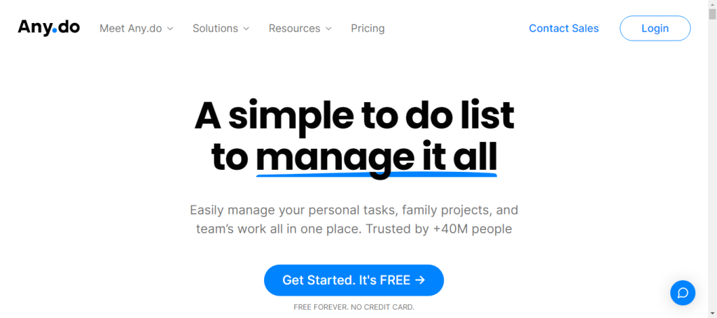 Any.do - tool for task management