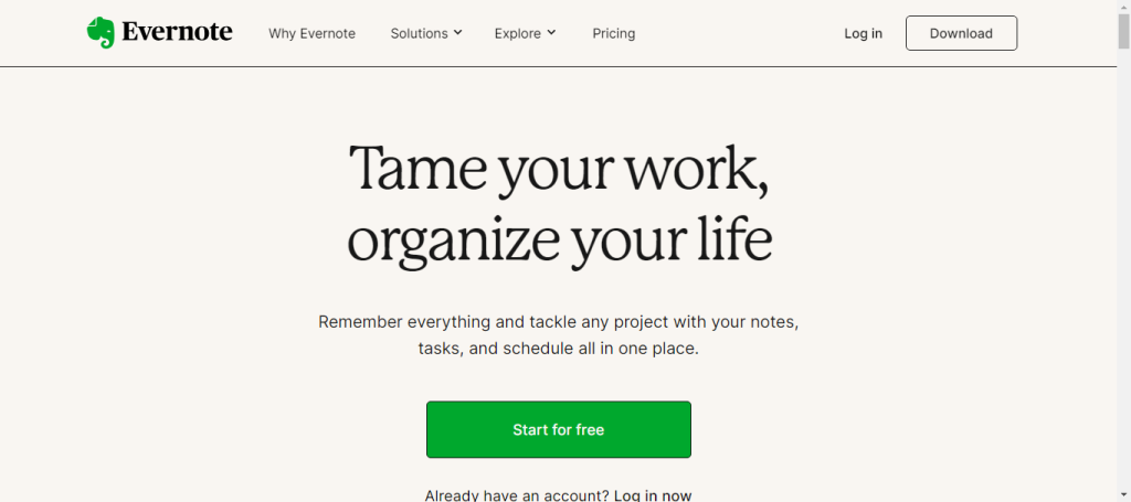 Evernote for note-taking and organizing information