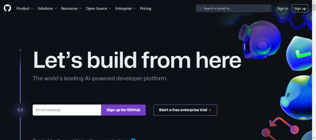 Github for code management