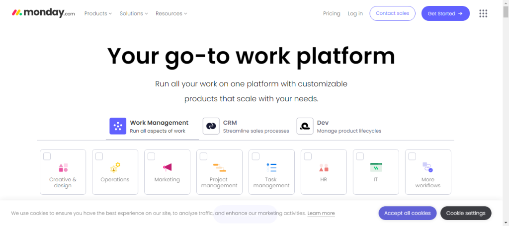Monday.com - project management for customizable workflows