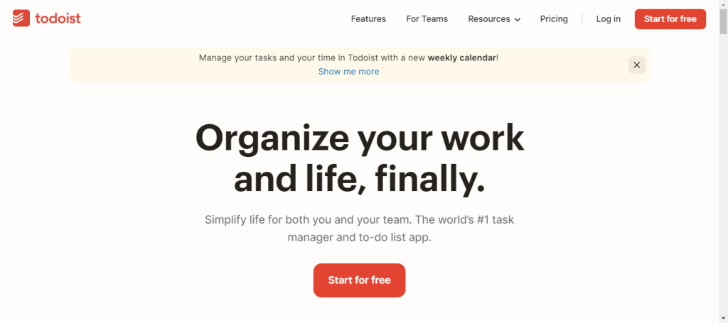 Todoist- task management tool